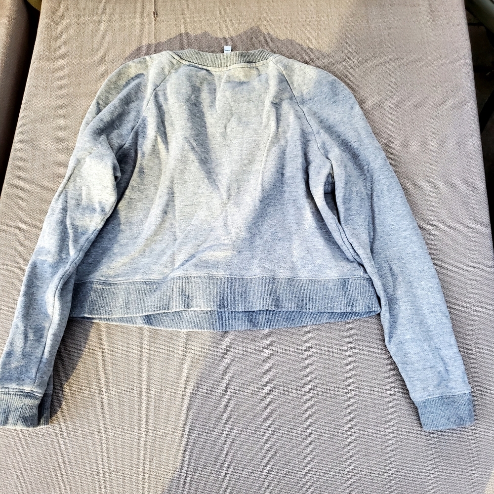 3/$50 Derek Lam Gray Sweater with Gold Button Accents - Picture 2 of 7